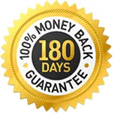Trimology 180-day money-back guarantee seal